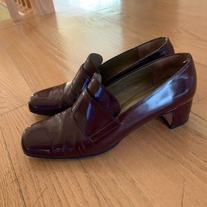 Vintage burgundy Yves Saint Laurent heels